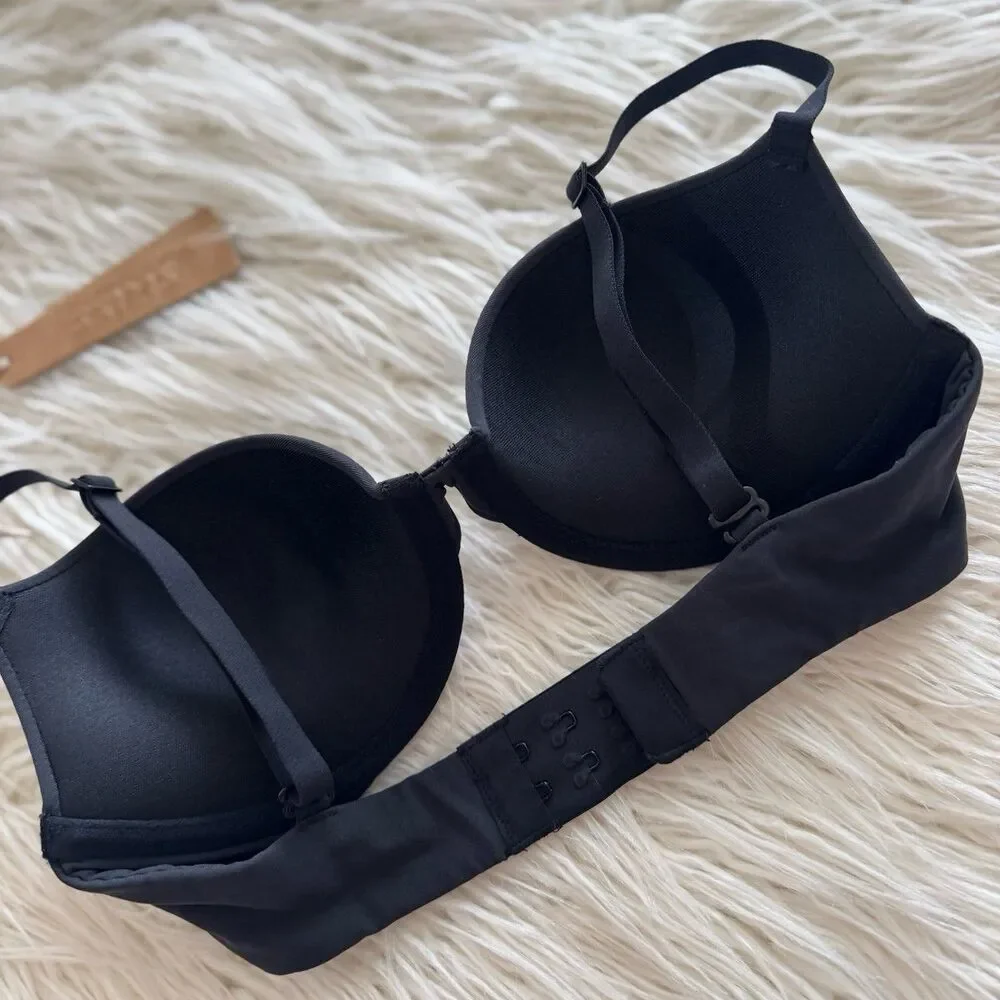 Skims Fits Everybody Push Up Demi Bra Onyx Size 30B - Picture 6 of 7
